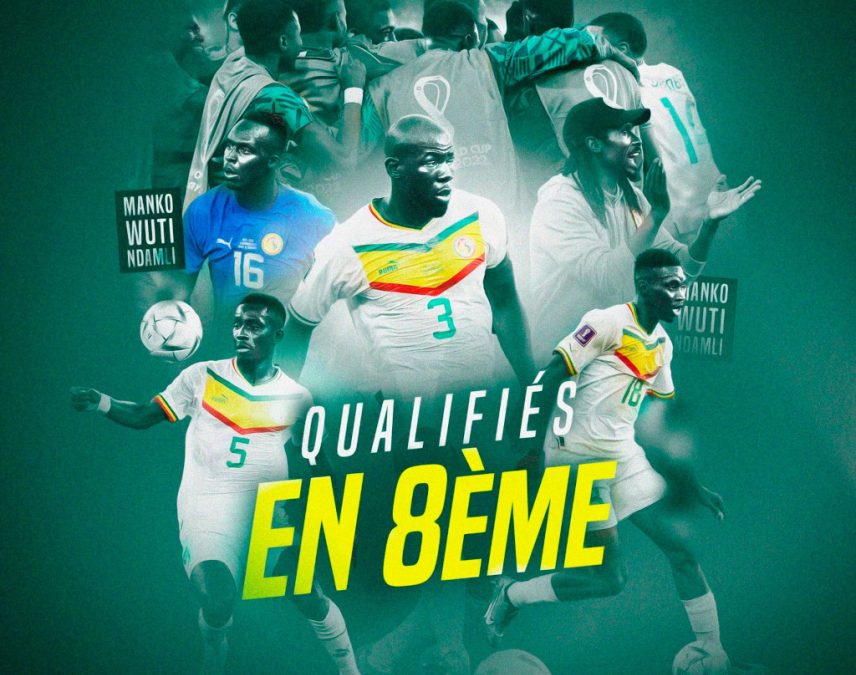 Qualification du Sénégal en 1/8 de finale de la Coupe du monde 2022