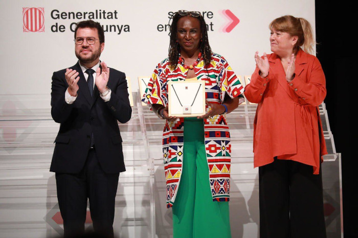 Mujer senegalesa homenajeada en Cataluña